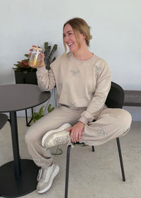 Bow Pullover - Tan