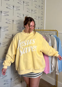 Jesus Saves Mockneck Sweatshirt