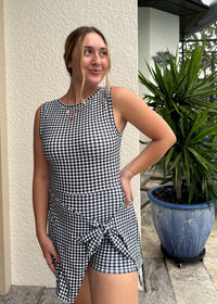 Active Dress - Black Gingham