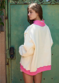 Saved by Grace Mockneck Sweatshirt - Pink