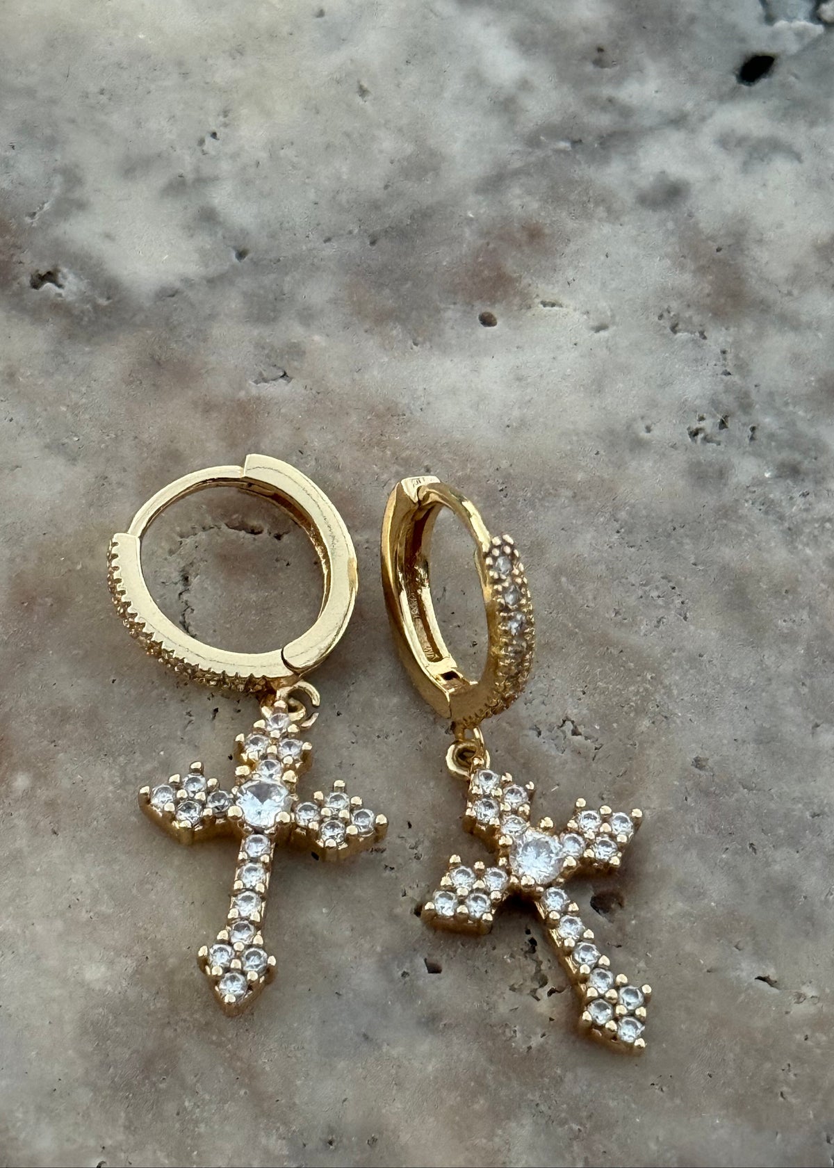 Armor of God Cross Earrings