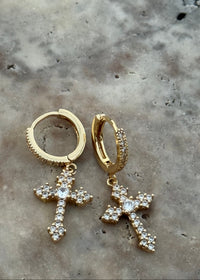 Armor of God Cross Earrings