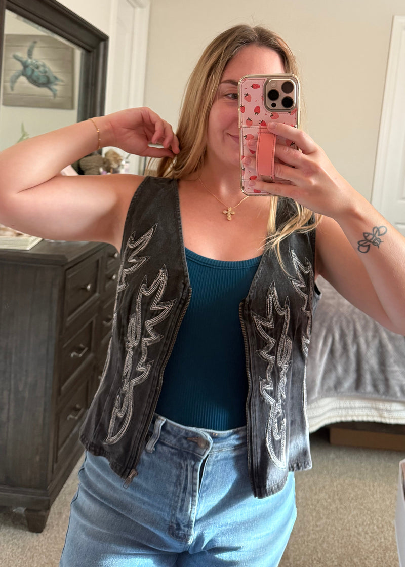 Cool Girl Denim Vest
