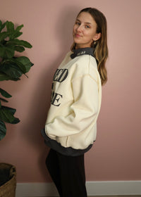 Saved by Grace Mockneck Sweatshirt - Grey