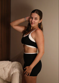 Double Layer Sports Bra - Black