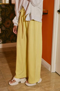 Mustard Exposed Seam Pants