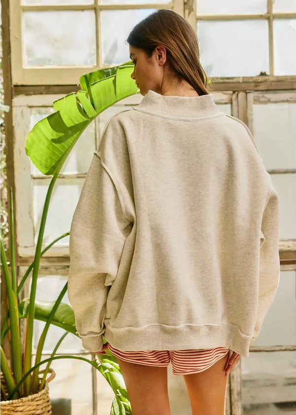 WWJD mockneck grey
