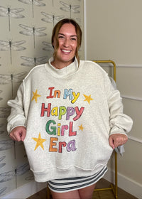 Happy Girl Era Reversible Mockneck Sweatshirt