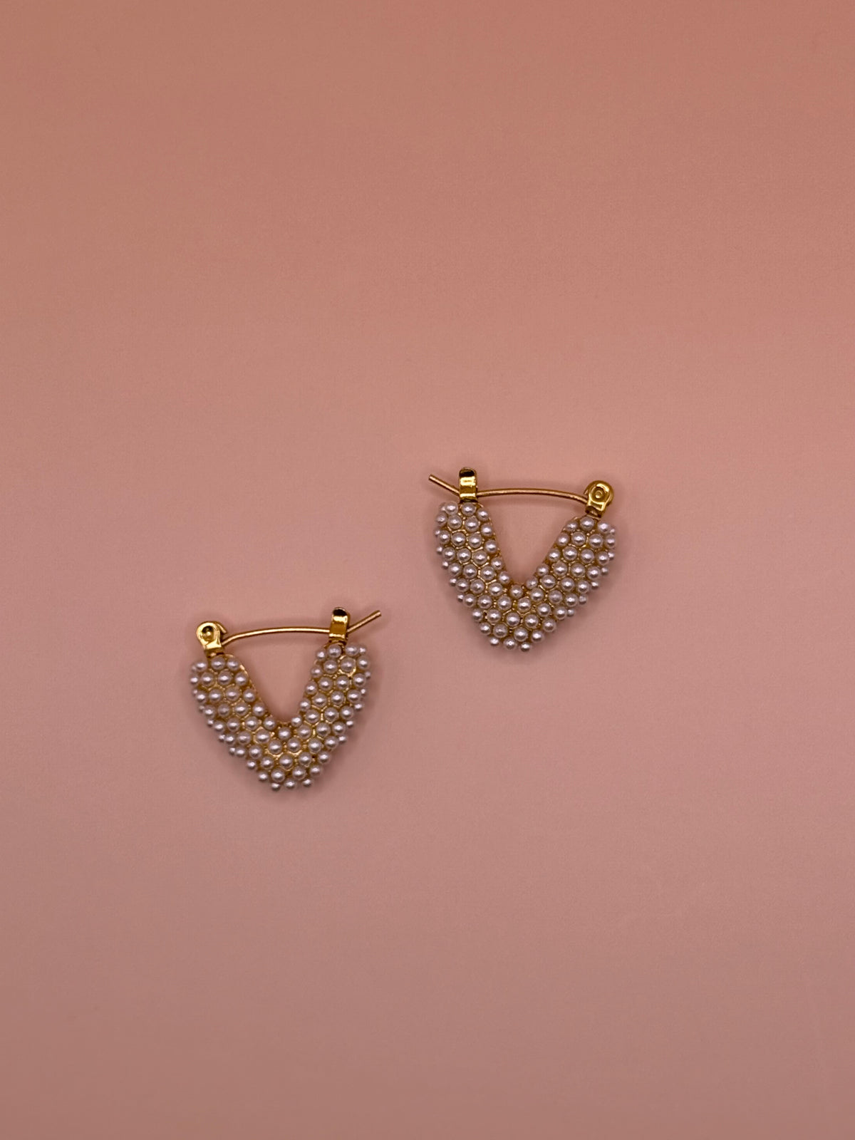 Pearl V Shape Earrings