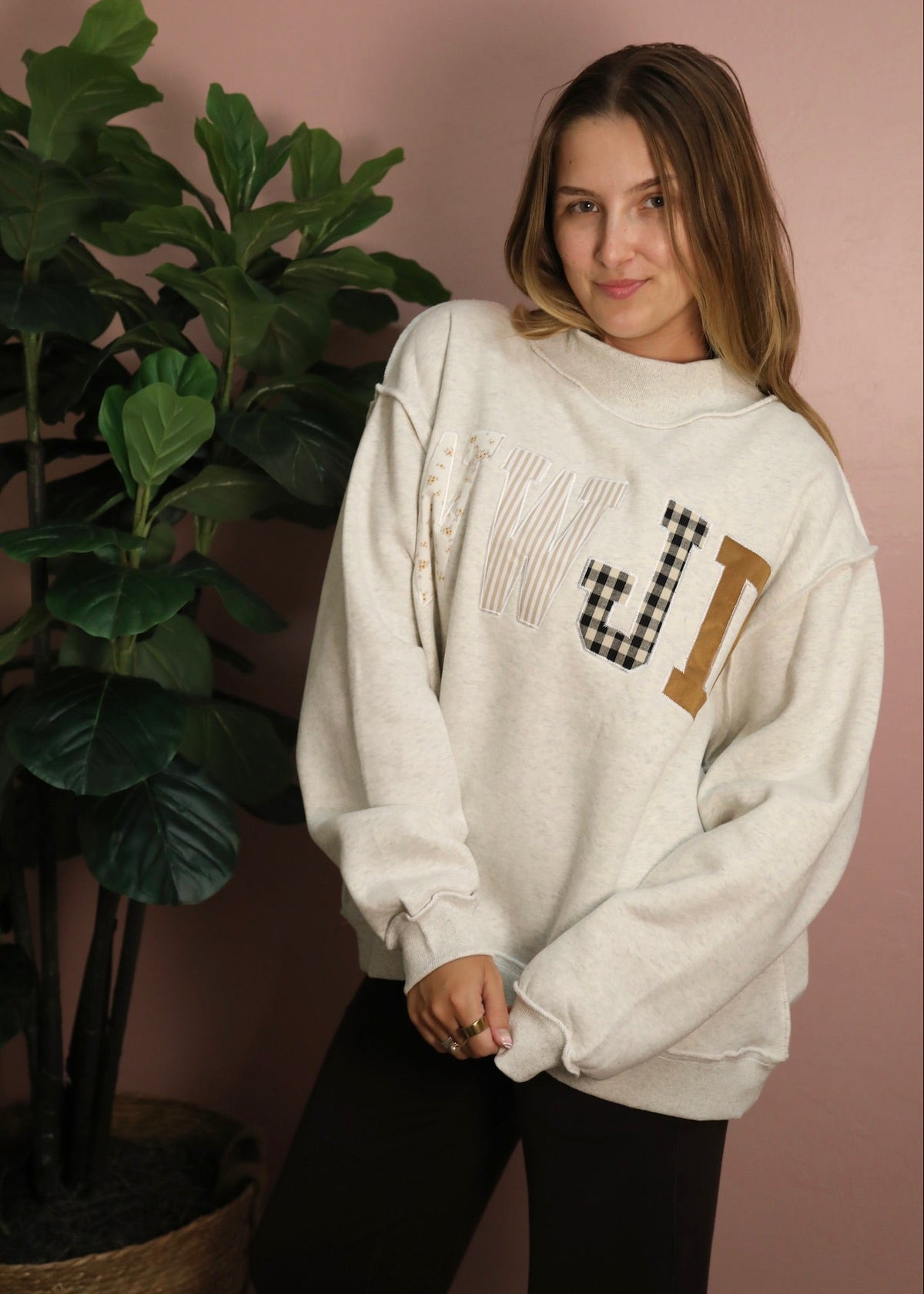 WWJD Mockneck Sweatshirt - Grey