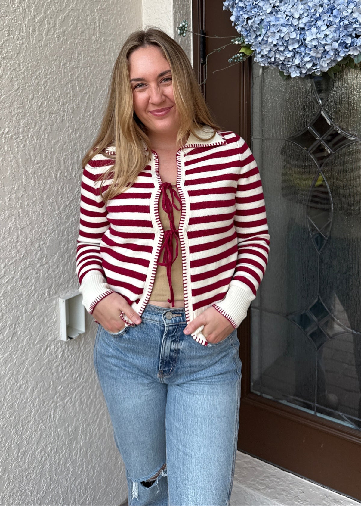 Autumn Spice Tie Cardigan