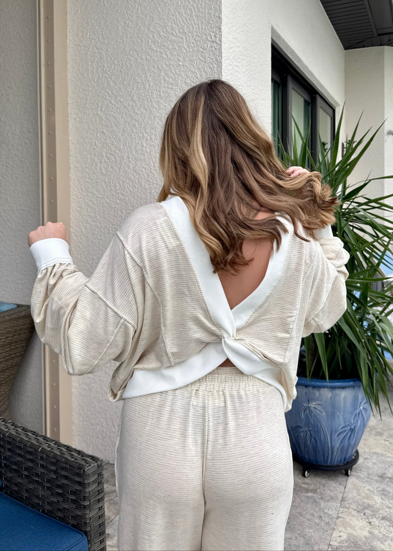 Oatmeal Reversible Twist Top