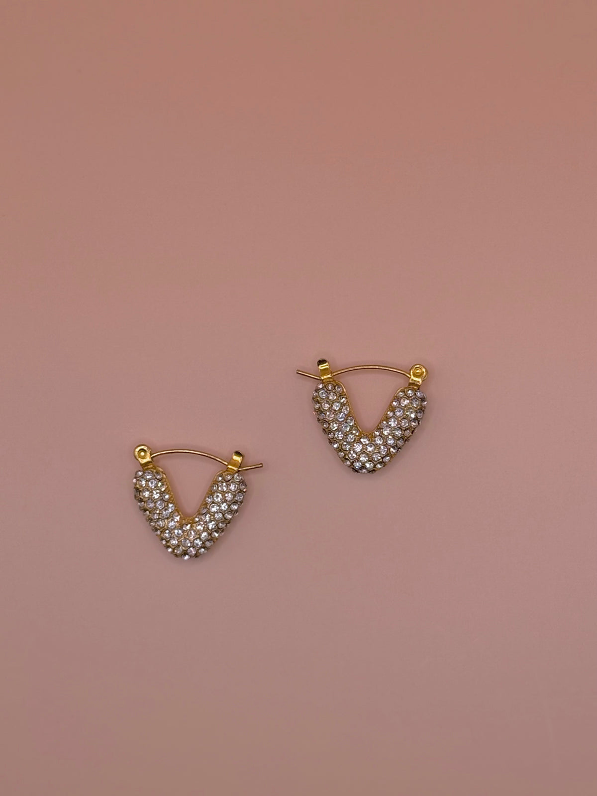 Gem V Shape Earrings
