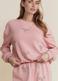 Bow Pullover - Pink