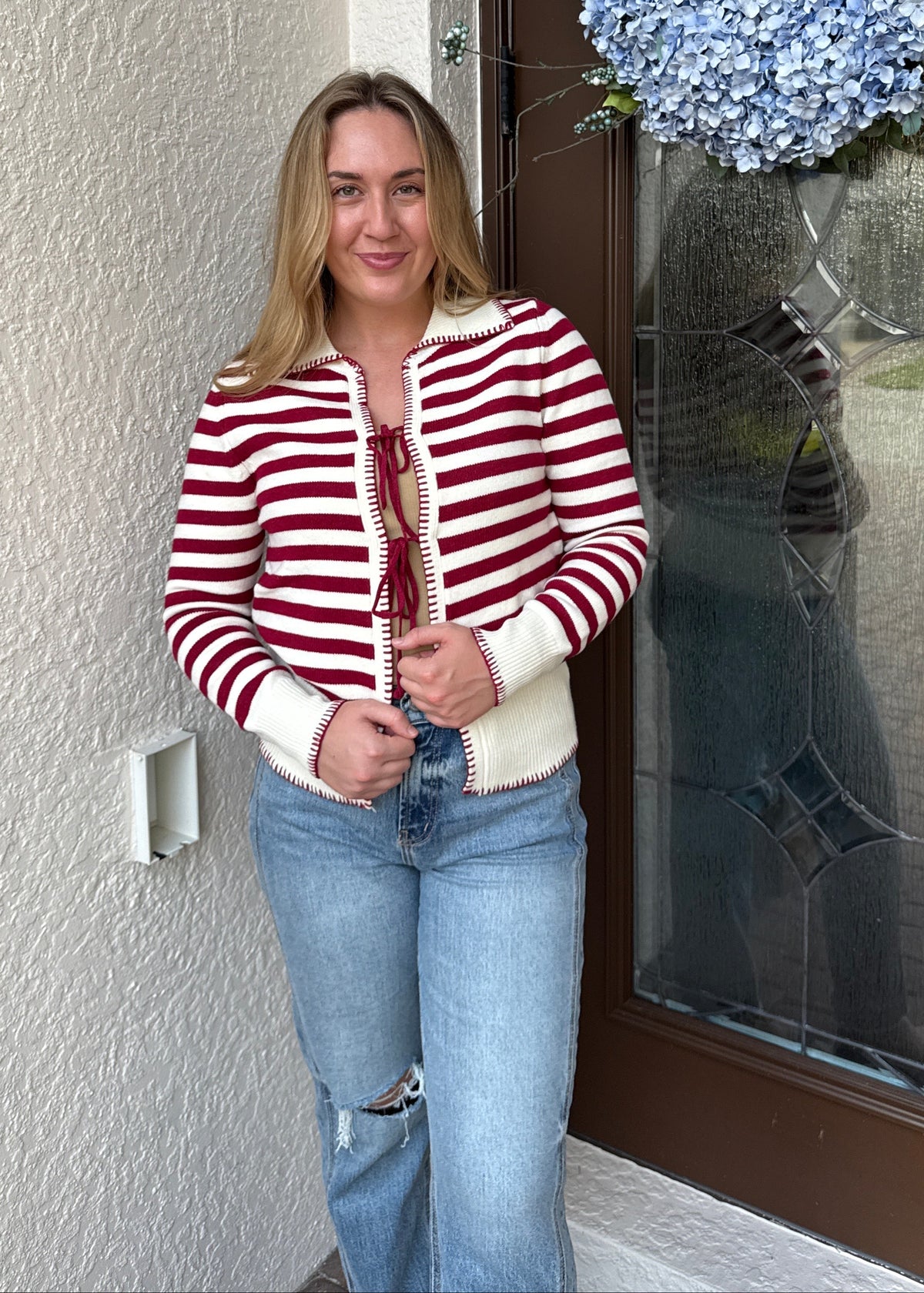 Autumn Spice Tie Cardigan