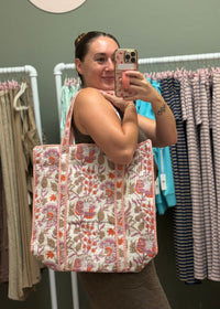 Peaches & Strawberries Tote Bag