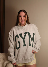 Gym/Bed Reversible Mockneck Sweatshirt