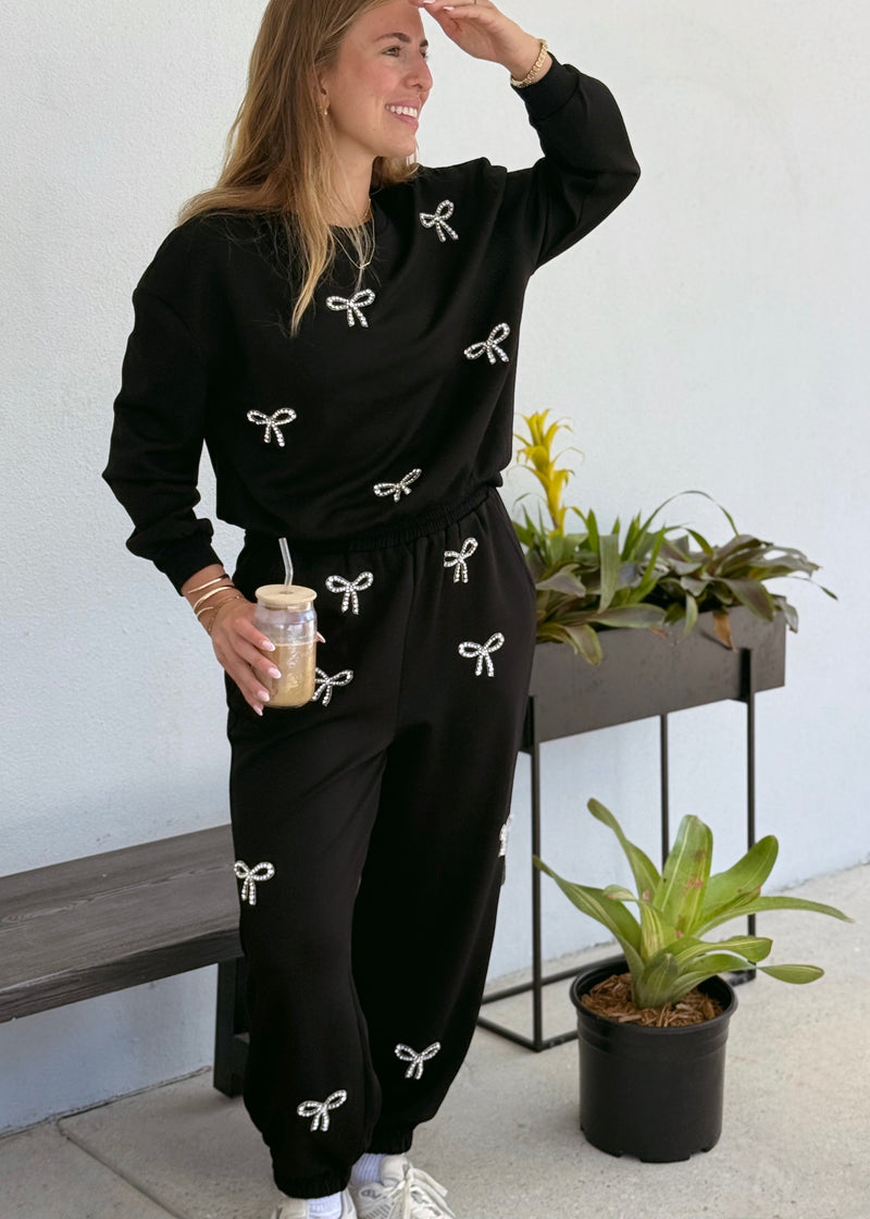 Bow Pullover - Black