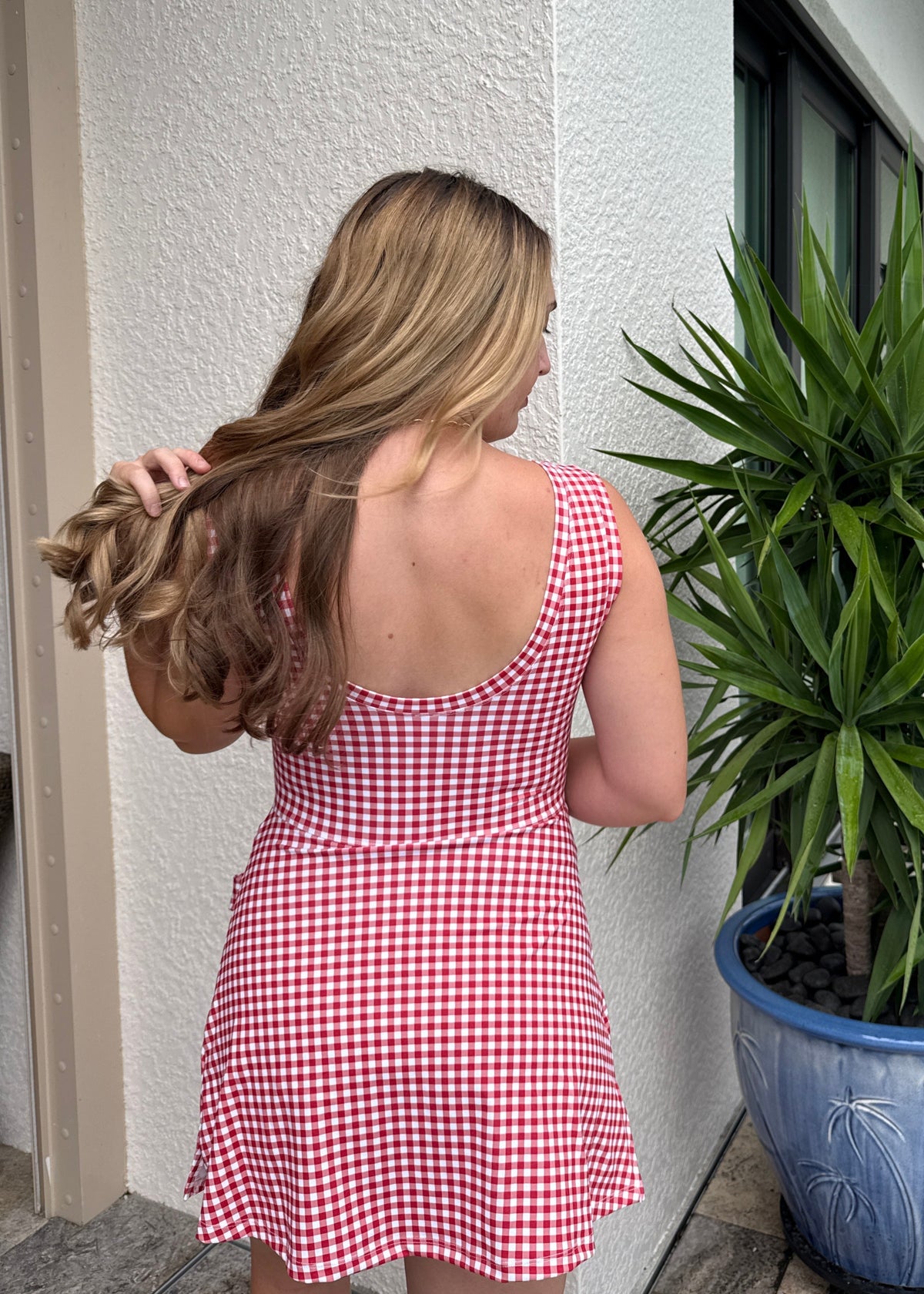 Active Dress - Red Gingham